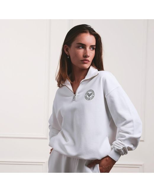 VLD White Runyon Sporting Club Quarter-Zip