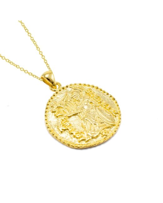 Seven Saints Metallic Athena Antique Coin Necklace
