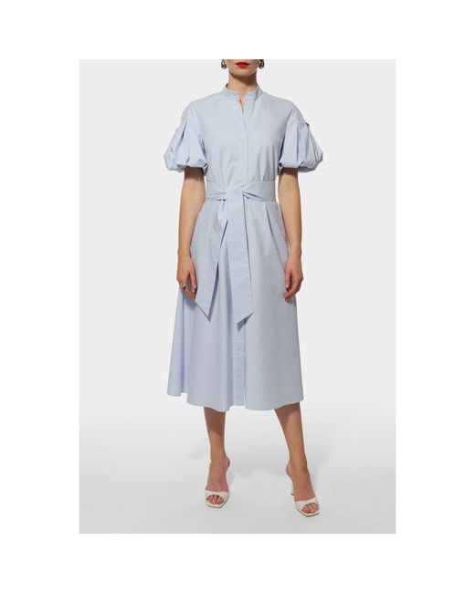 AGGI by HALEWSKI Blue Emily Light Midi Dress