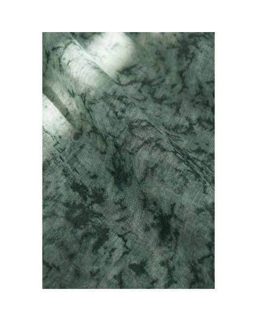 Modenaire Green Printed Blouse And Asymmetric Skirt Co-Ord Set