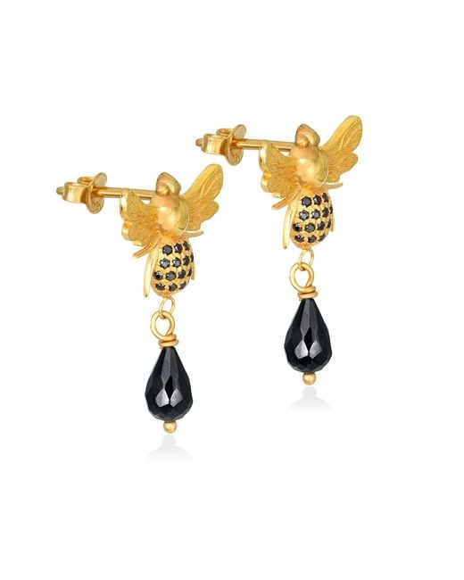 Myrto Katramadou Jewellery Metallic Queen Bee Stud Earrings