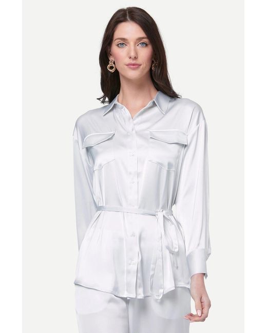 Zafur White Barron Blouse