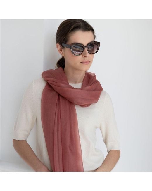 Bel Cashmere Red Light Cashmere Foulard