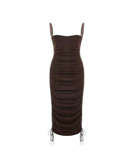 Maison sél Brown Roxane Dress