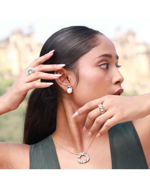 GEM BAZAAR Blue The Swiss Topaz Heritage Ring