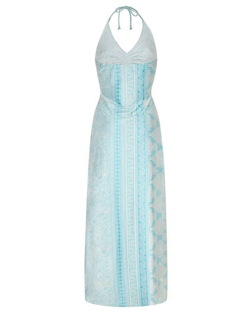 Chic by Lirette Blue Halter Dress Guna