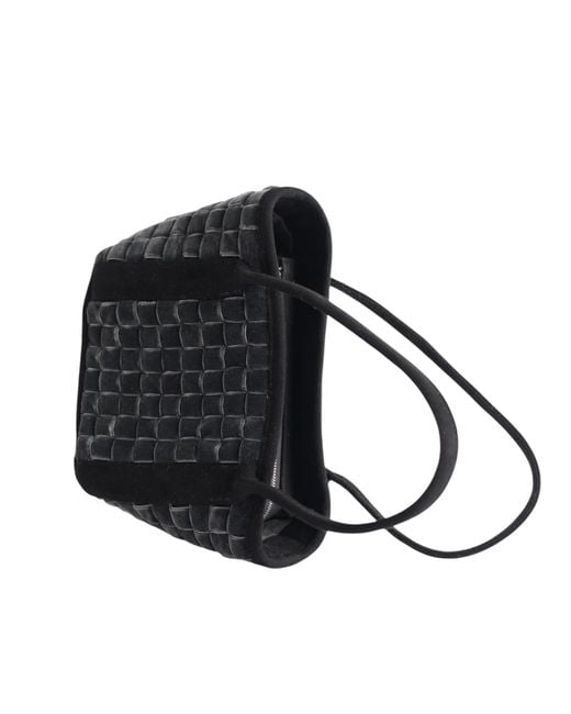 Velvet Atelier Black Cassiopeia Shoulder Bag