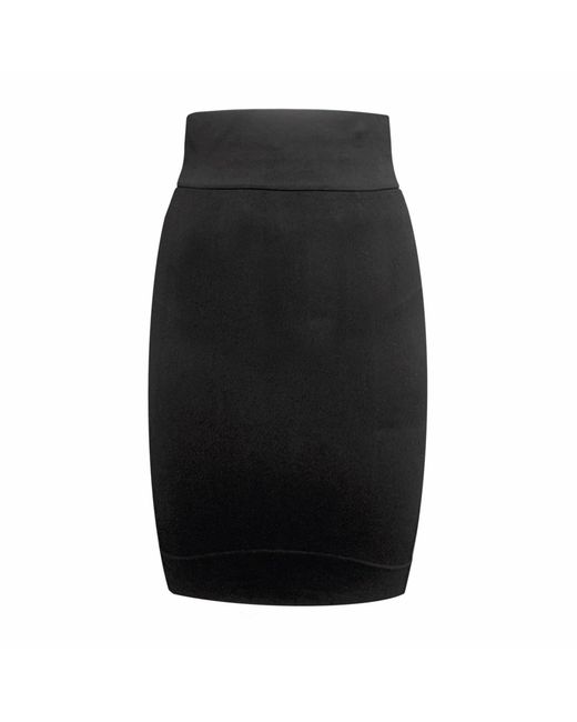 Frock Tales Black Mia Body Fit Seamless Skirt