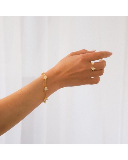 Luna Charles Metallic Etta Sparkling Star Bracelet