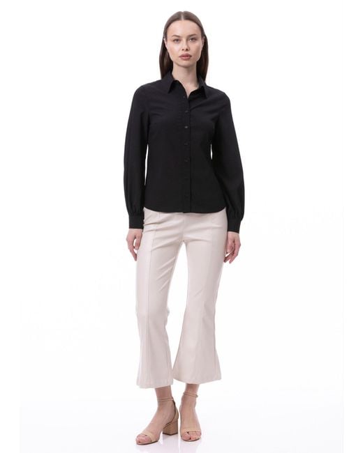 Carloslines Blue Button Down Long Sleeve Striped Satin Jacquard Shirt