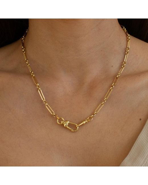 Alexie of Athens Metallic Tria Watch Chain Necklace