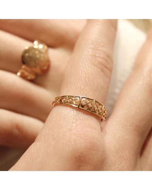 1610Istanbul Metallic Istanbulite Ring