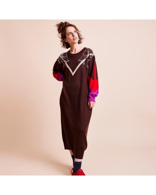 Maison Wanda Red Sports Luxe Dress