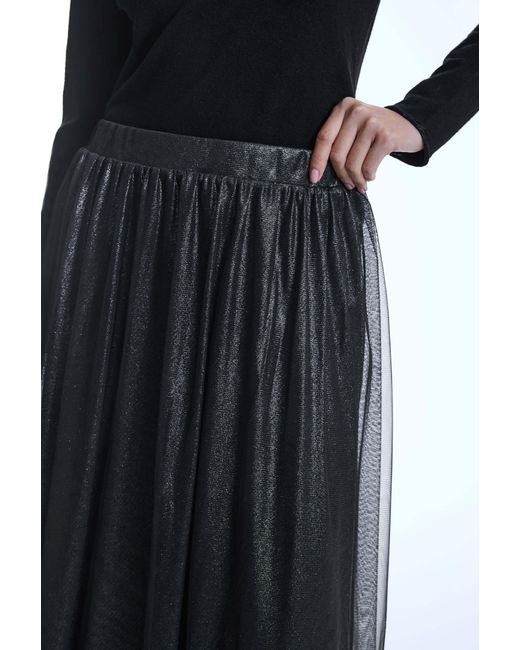 James Lakeland Black Laminated Tulle Skirt