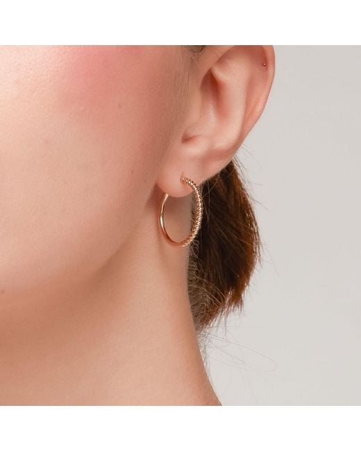 Onia Metallic Braided Everyday O-Hoops