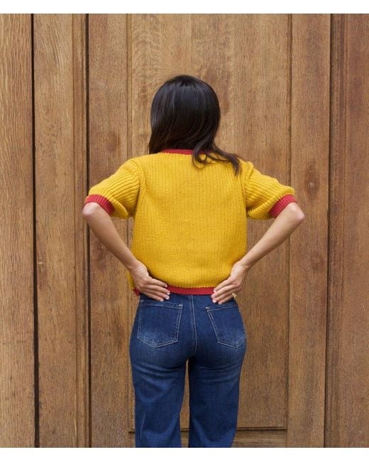 Mind Traveler Yellow Sky, & Colour-Block Mia Cardigan