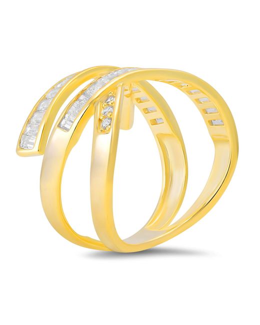 Kylie Harper Metallic Baguette-Cut Highway Statement Ring