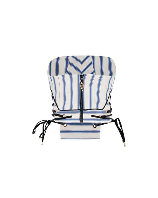 Ma Mulier Blue Nova Bustier Top