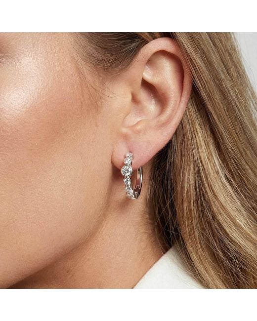 Sif Jakobs Jewellery White Earrings Sardinien Creolo
