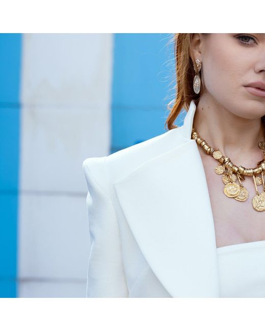 Mandragora White Vanya Ecru Blazer