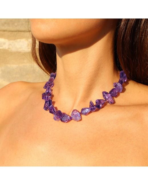 Mineralgems•Studio Purple Amethyst Ametrine Necklace