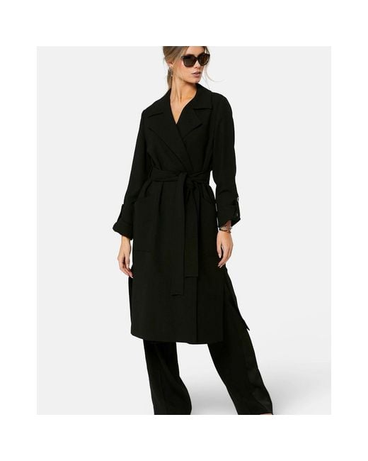 Helen Mcalinden Black Lydiah Crepe Trench
