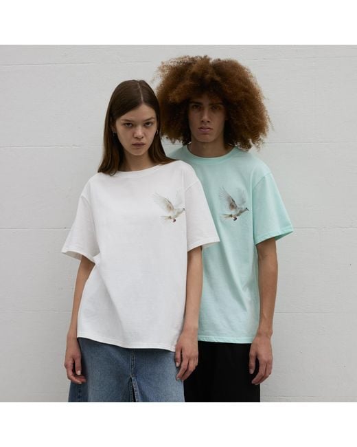 Sour Figs White Flying Dove T-Shirt for men