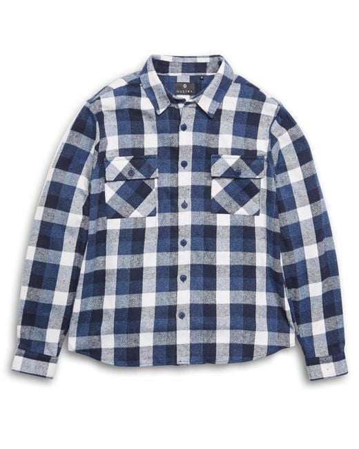 Vustra Blue Frost Shacket for men