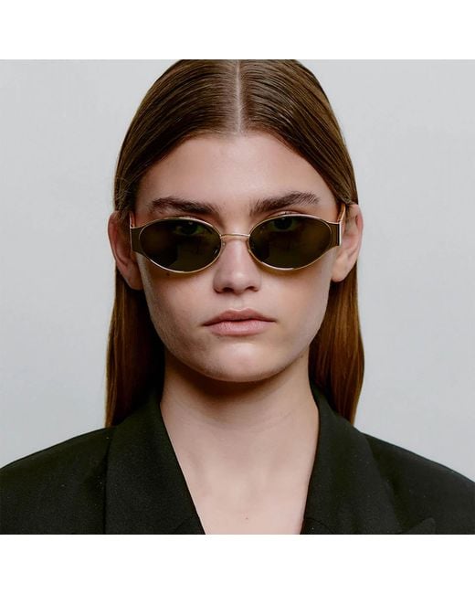 A.Kjærbede Green Bella Sunglasses Burnt Amber