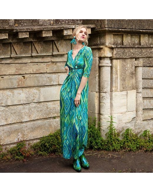 Beatrice von Tresckow Green Haze Lola Maxi Dress
