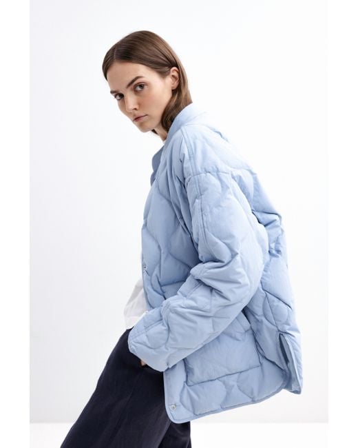 InAvati Blue Oversized Sky Down Jacket