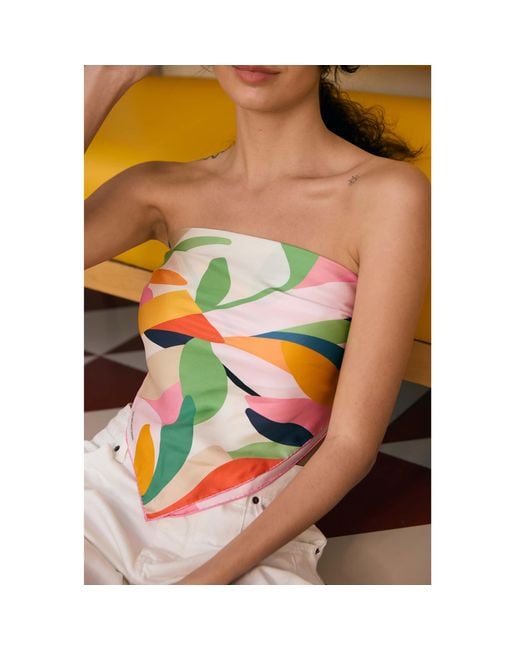 Jessie Zhao New York Pink Double Sided Silk Scarf Of Spring Garden Harmony