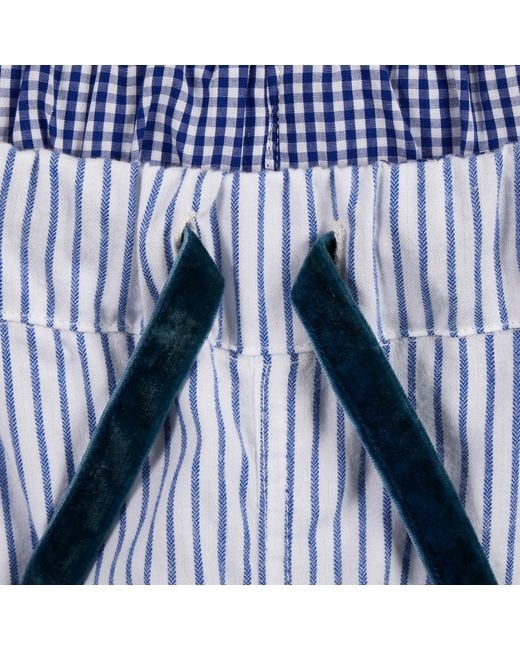 Lounge Blue Soft, Breathable Organic Brushed Cotton Loungewear Trousers