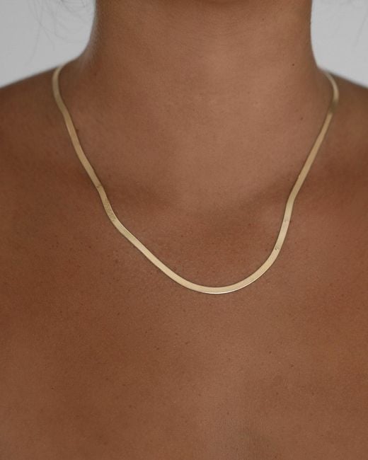 Öugie White The Herringbone Chain