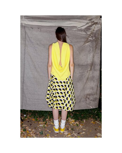 Bianca Popp Yellow Wrapped Skirt