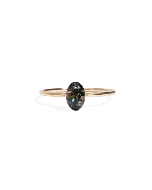 Kate Koel Natural Dainty Stacking Ring — Oval Gemstone Ring