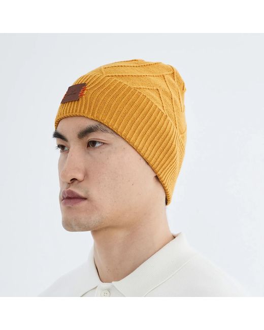 Norbron Orange Bonham Sulphur Beanie for men