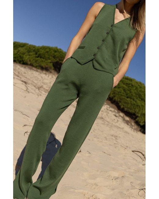 SALANIDA Green Ora Merino Pants
