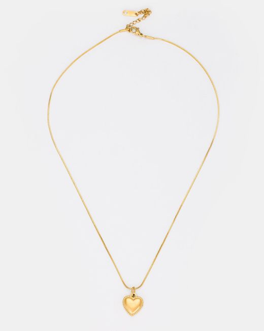 Kybele Studio Metallic Golden Heart Necklace