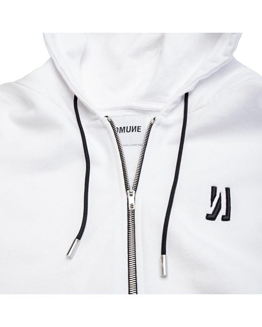 Comune White Luka Zip-Up for men