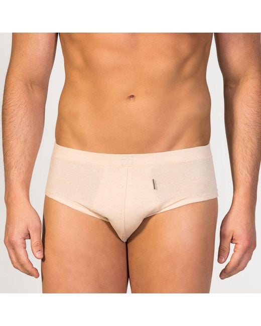 Zd - Zero Defects Natural Neutrals Mini Briefs Egyptian Cotton for men