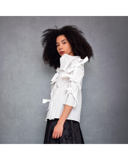 Bianca Popp White Many Ribbons Blouse