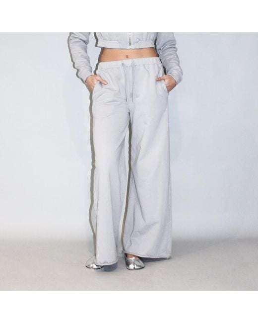 Love and Nostalgia Gray Nicole Super Wide Track Pant Forest