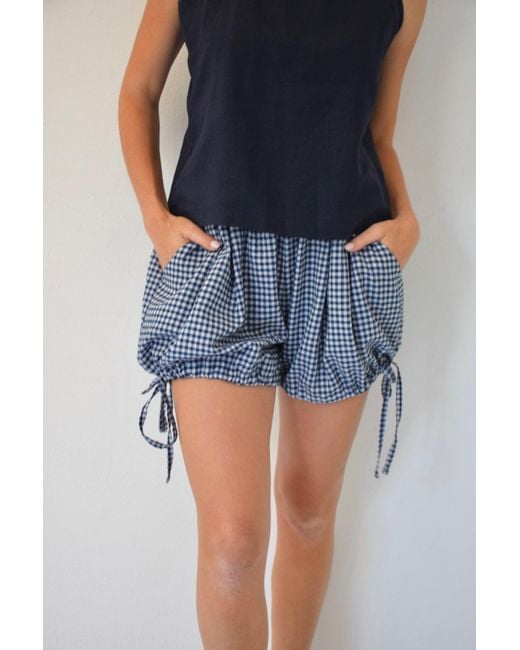 Mind Traveler Blue Short Marina Vichy Marino