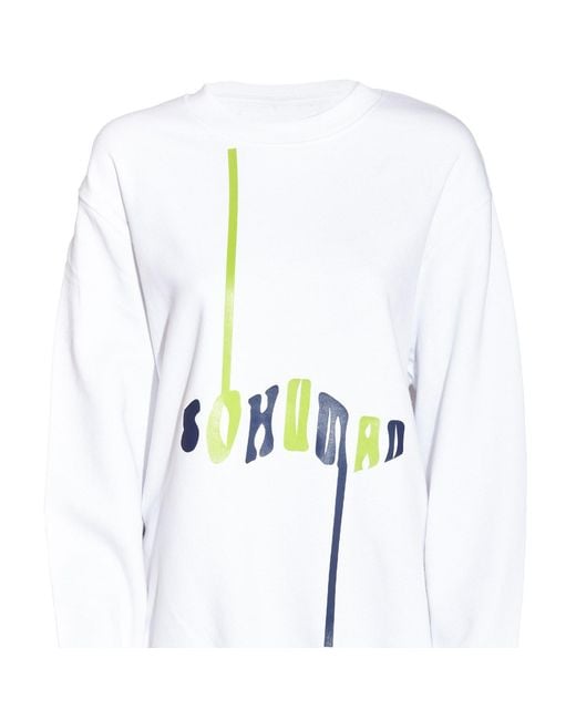 SOHUMAN White Damu Organic Cotton Sweatshirt