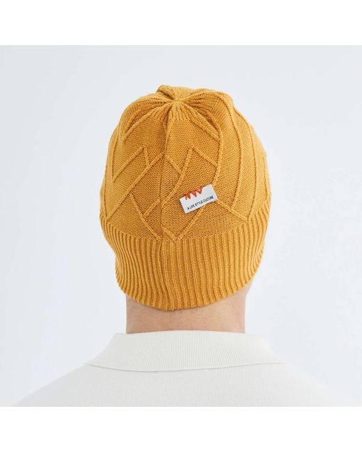 Norbron Orange Bonham Sulphur Beanie for men