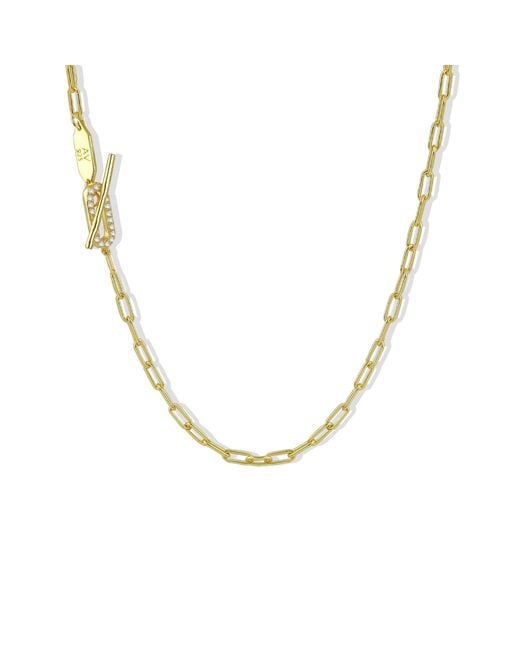 Argento Vivo Metallic The Pave Toggle Link Necklace