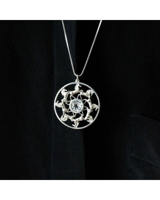 Lee Renee Metallic Horse Medallion Necklace