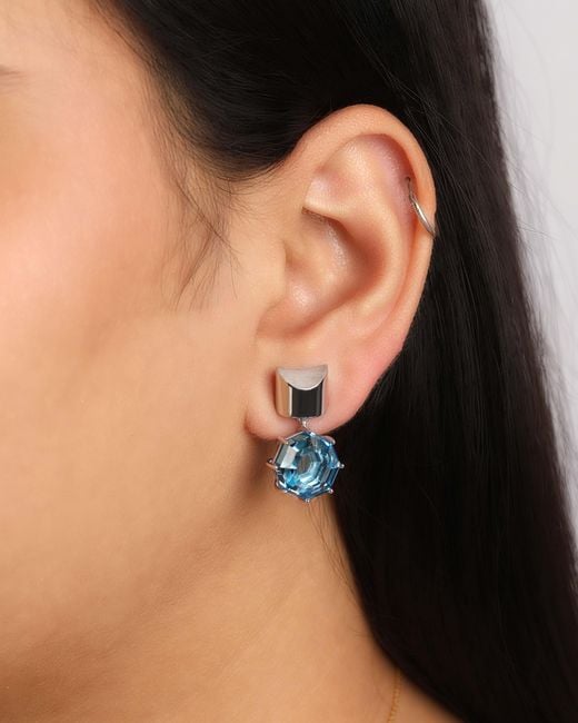 The Jewelz Blue Sky Drift Topaz Earrings
