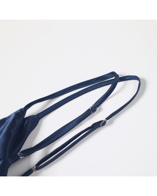 Soft Strokes Silk Blue River Nymph Pure Silk Slip Dress